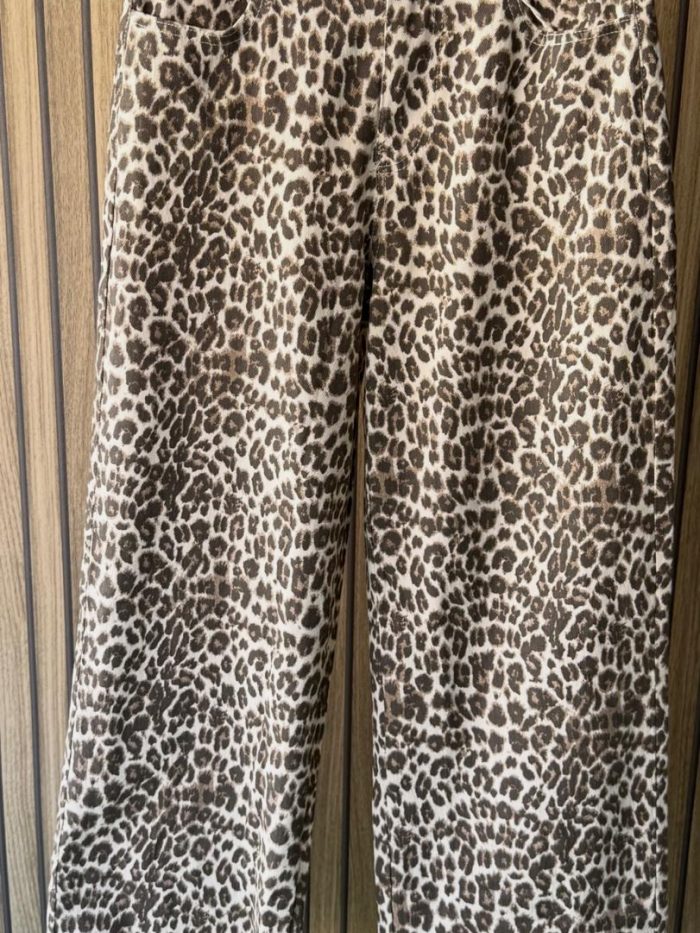 Pantalón vaquero leopardo