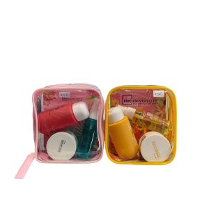 Set de gel de baño, bruma corporal y crema corporal.