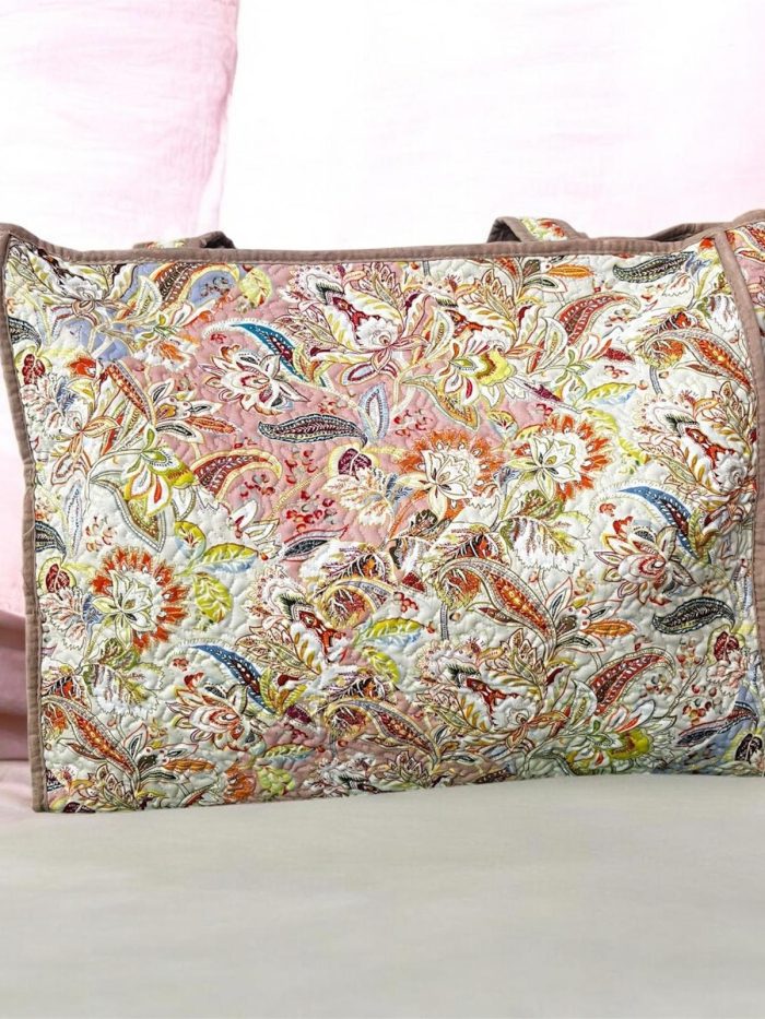 Bolso flores tela
