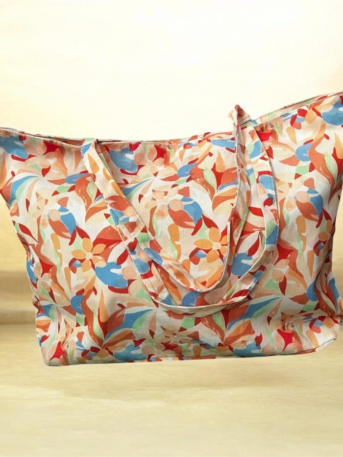 Bolso flores tela