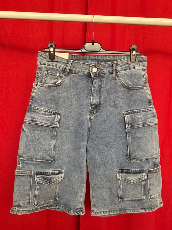 Pantalón vaquero ciclista cargo