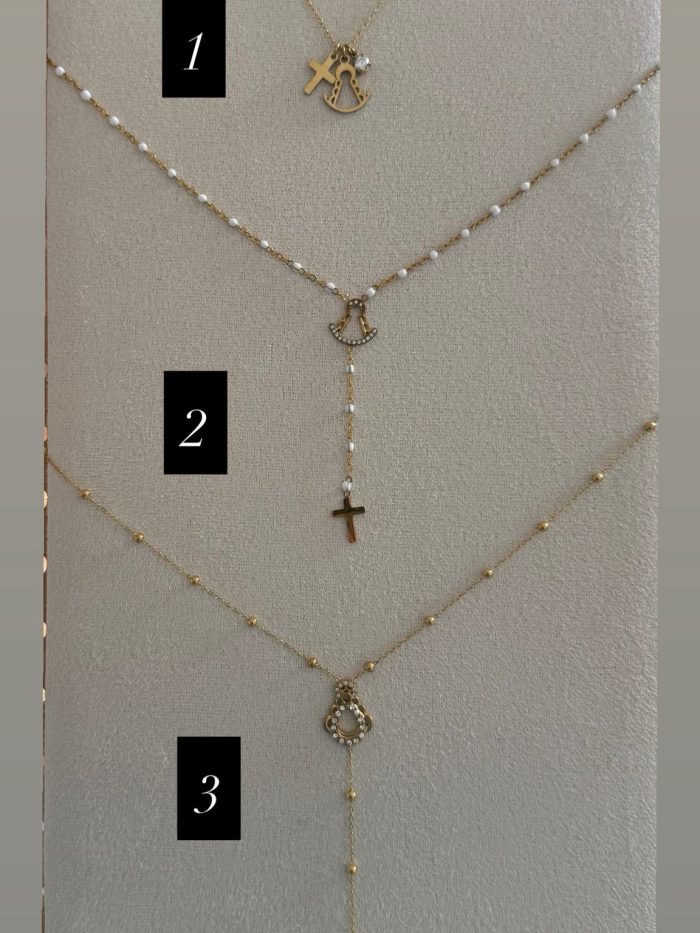 Collares cruz Virgen del Rocío