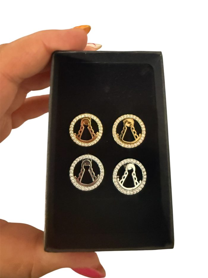Pendientes brillito Virgen del Rocío