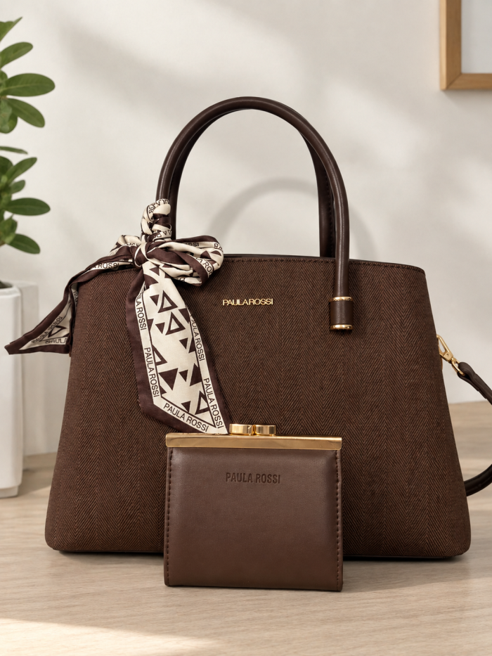 Bolso + monedero chocolate