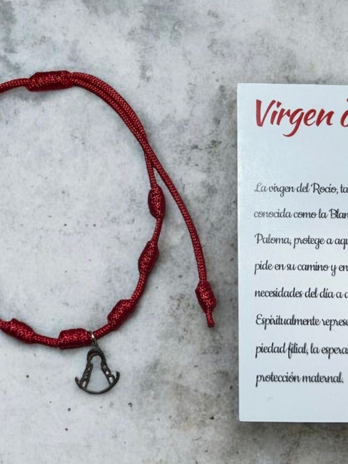 Pulsera 7 nudos Virgen del Rocío